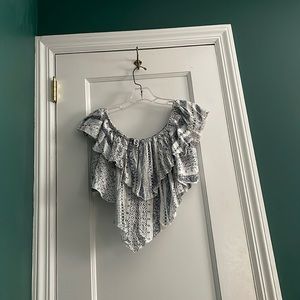 Medium ocean drive crop top. Don’t need a bra, very flattering, worn once.